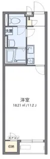 クレイノ福江【102号室】の間取り