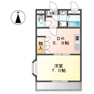 プランドール【1階】の間取り