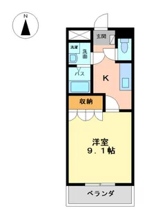 ルミエール ラパン【1階】の間取り