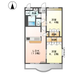 ワンダーハウス A【2階】の間取り