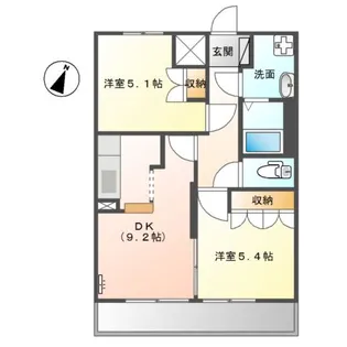 ボヌール【2階】の間取り