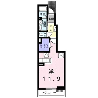 サンリットさくら【1階】の間取り
