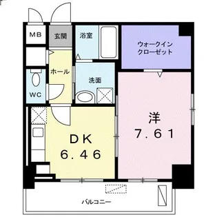クラール上福岡【1階】の間取り