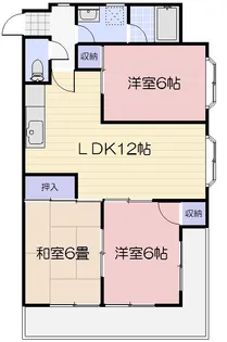 コーポみあき【3階】の間取り