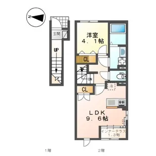 (仮)スターテラスⅡ南蔵王町【2階】の間取り