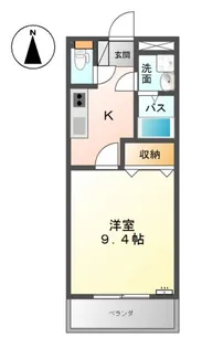 サンコート窪津【2階】の間取り