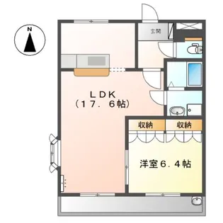 ステイブル円座Ⅱ【103号室】の間取り