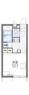 レオパレスピュア高松【1階】の間取り