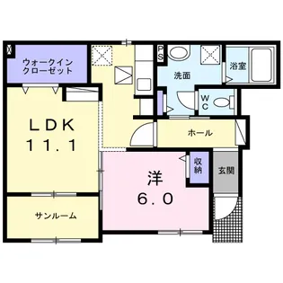 ココ・アポロ【1階】の間取り