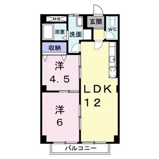 ドリーム新誠【2階】の間取り