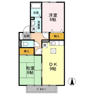 アリッサム21 B【1階】の間取り