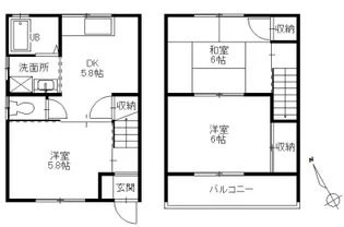 プレジール高木の間取り