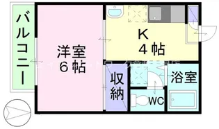 コートビレッジE【203号室】の間取り