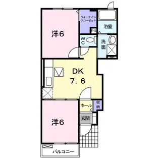 ヴィラ コスモス【1階】の間取り