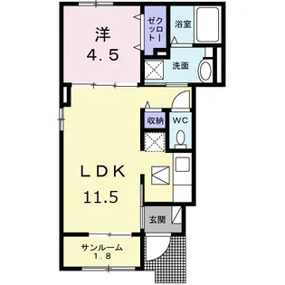 レジデンス【1階】の間取り