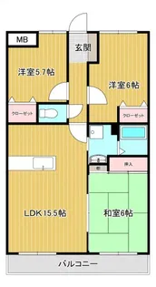 エヴァーワン玉島【2階】の間取り