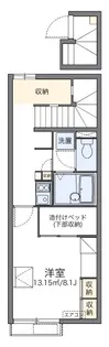 レオパレスShu&Kei N【203号室】の間取り