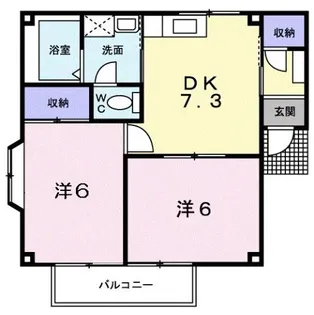 プラトージャルダン【2階】の間取り