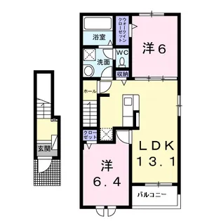 ルフレ【2階】の間取り