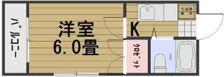 アリスメゾン新保【203号室】の間取り