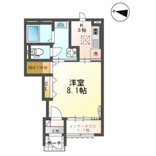 仮)スターテラスⅡ日吉台【1階】の間取り