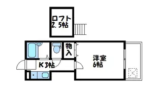 ローズハイツ高屋【2階】の間取り