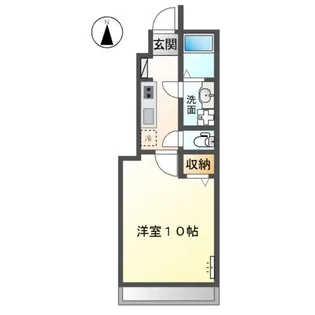 ベース新田南【1階】の間取り