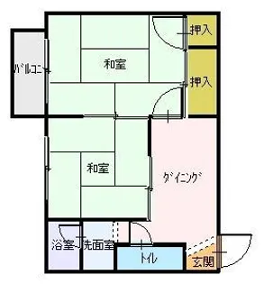 土堂シティマンション【403号室】の間取り