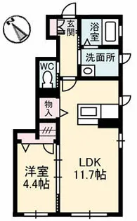 ラピス【1階】の間取り
