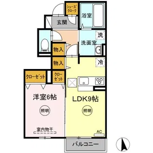 アーバンハイツ F【1階】の間取り