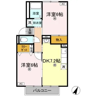 リッジウッド90C棟【1階】の間取り