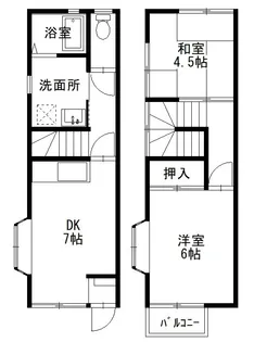 クレール美の浜 【D−0号室】の間取り