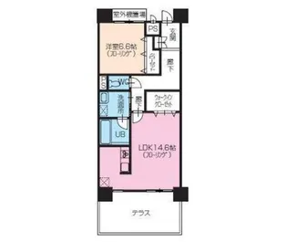 サンライズ太田【1階】の間取り