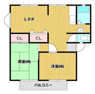 サンビレッジ白金B【2階】の間取り