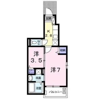 サンヴェール【1階】の間取り