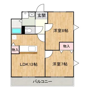 コーポアルファー【3-A号室】の間取り