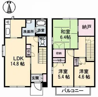 ルミエール B棟の間取り