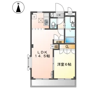 メゾンソレイユ【1階】の間取り