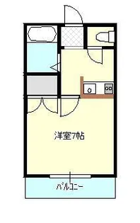 マンションモリヤ【2階】の間取り