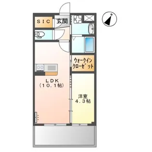 アルファ・スター【1階】の間取り