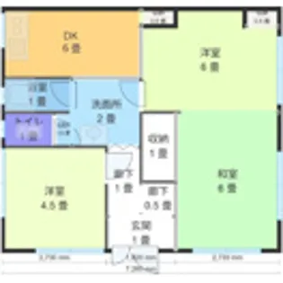 RENNook Terrace Ⅰ【101号室】の間取り