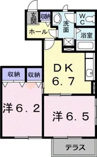 バウムB【1階】の間取り