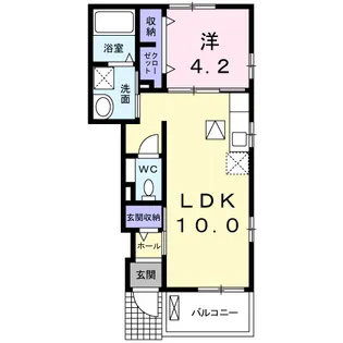 アヴェニール A【1階】の間取り