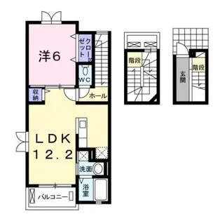 メゾン・パティオス B【3階】の間取り