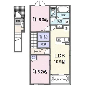 ラヴィベールアイ Ⅱ【2階】の間取り