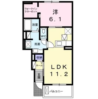 エム・シャルム善通寺Ⅲ【1階】の間取り