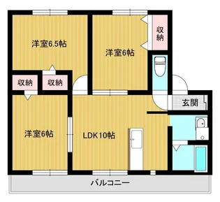 エスポワール飯野中央【2階】の間取り