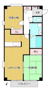 フォブール津森A【2階】の間取り