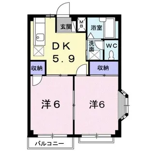 エルディム三木【2階】の間取り