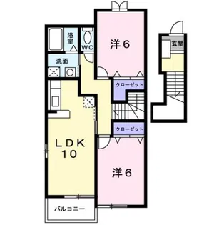 グレイスフルA【2階】の間取り
